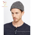 Atacado homens de inverno cashmere misturado fios gorro de malha chapéus